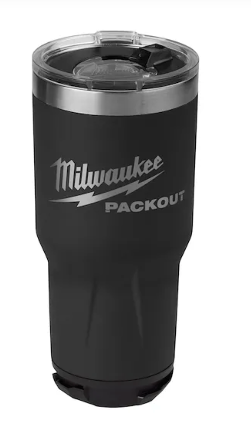 48-22-8393B Milwaukee PACKOUT 30oz Tumbler - Black