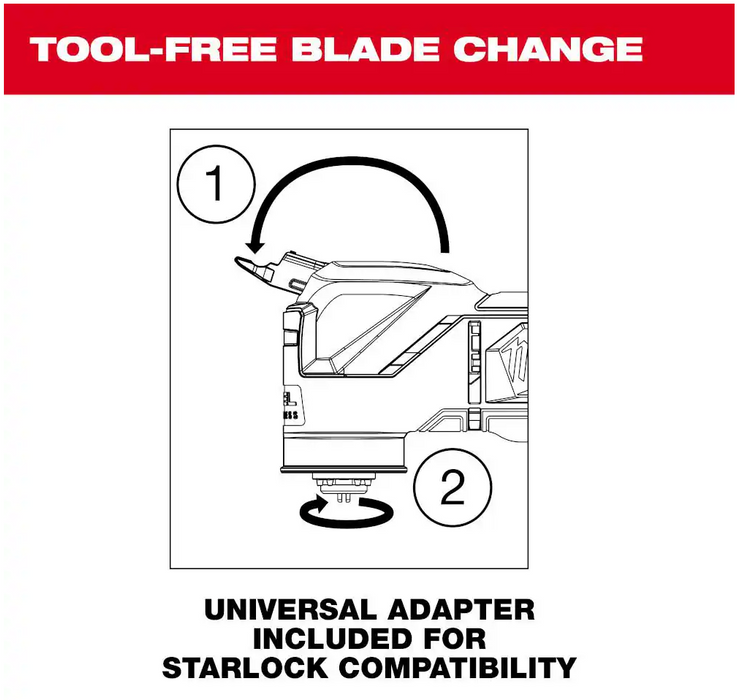 2526-20 Milwaukee M12 Oscillating Multi Tool (Tool Only)