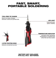 2488-20 Milwaukee M12 Soldering Iron (Tool Only)