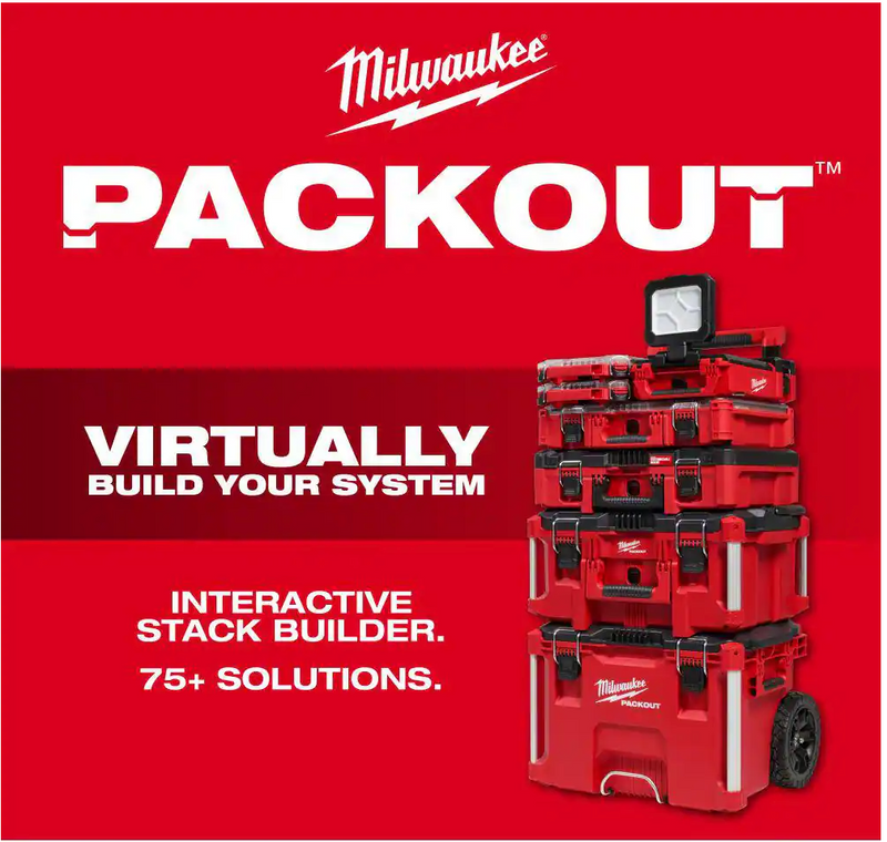 48-22-9482 Milwaukee 3/8" Metric Ratchet & Socket Set w/ PACKOUT - 32 PC