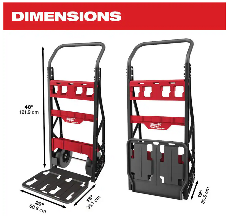 48-22-8415 Milwaukee PACKOUT 20" 2-Wheeled Utility Tool Cart