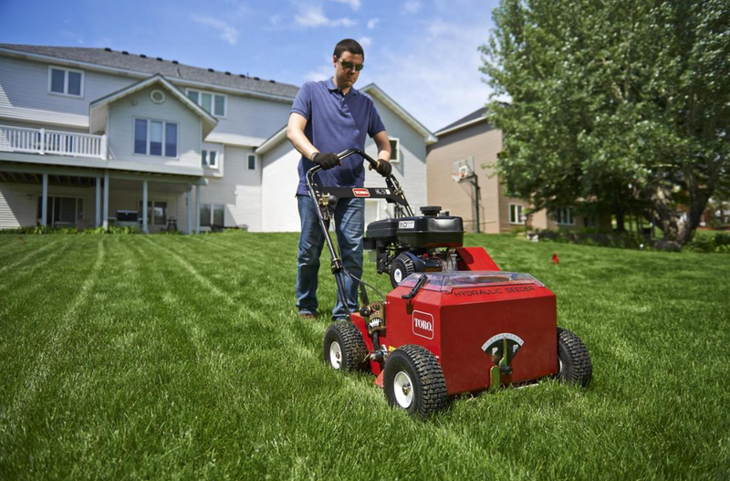 grass seed planter rental Overseeder, Walk Behind (20") Rental — RC Engine Service