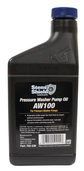 758-030 Stens Shield Pressure Washer Pump Oil