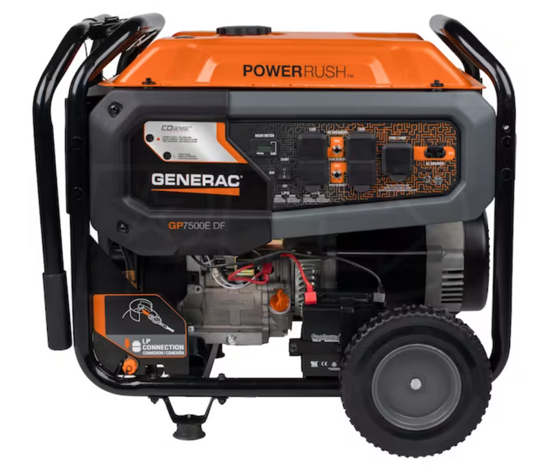 8011 Generac GP7500EDF Portable Generator