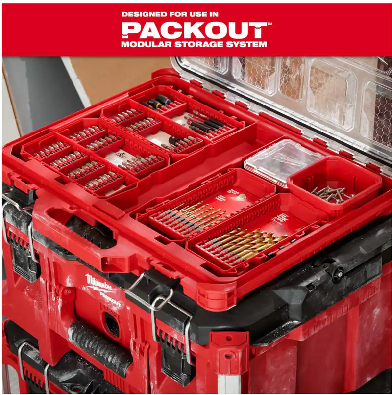 48-89-4631 Milwaukee Shockwave Impact Duty Red Helix Titanium Drill Bit Set