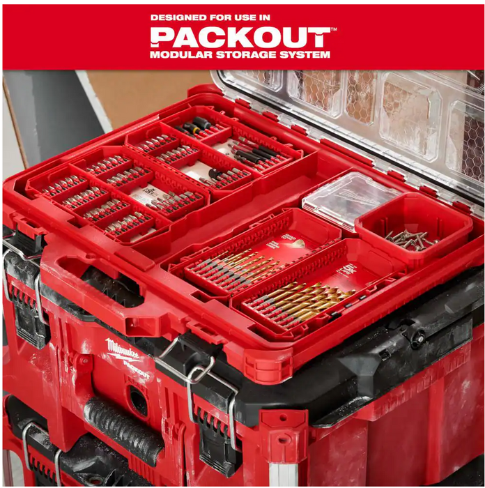 48-89-4631 Milwaukee Shockwave Impact Duty Red Helix Titanium Drill Bit Set