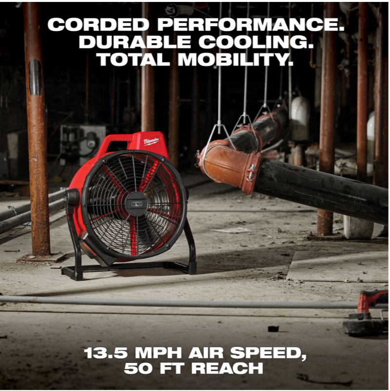 0821-20 Milwaukee M18 Brushless 18" Fan