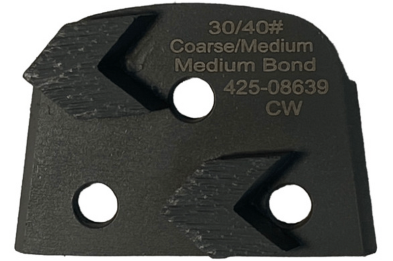 425-08639 Virginia Abrasives Double Arrow Medium Bond 30/40 Medium Clockwise Grinder Tooling (3 Pack)