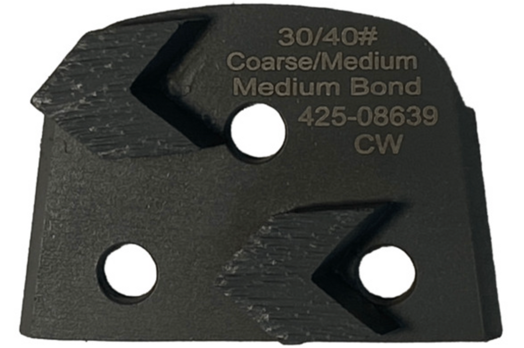 425-08639 Virginia Abrasives Double Arrow Medium Bond 30/40 Medium Clockwise Grinder Tooling (3 Pack)