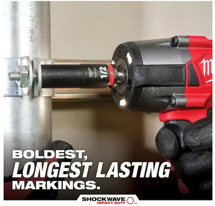 49-66-6805 Milwaukee Shockwave 3/8" Impact Duty Socket PACKOUT Set