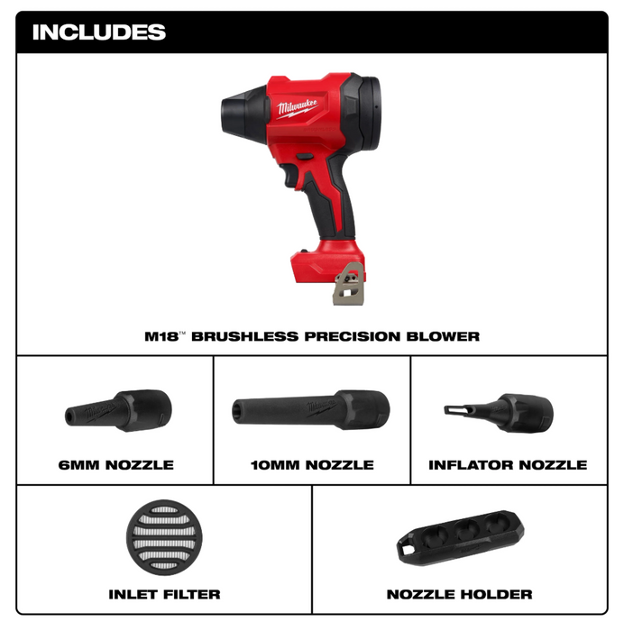 0887-20 Milwaukee M18 Brushless Precision Blower