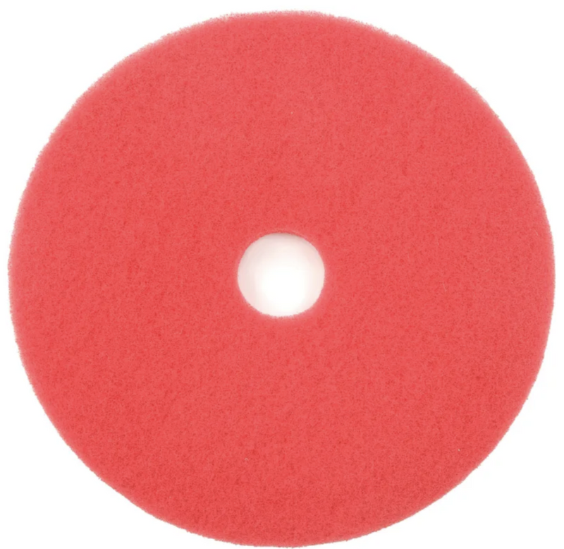 416-50200 Virginia Abrasives 1" x 20" Red Scrubber / Buffer Pads
