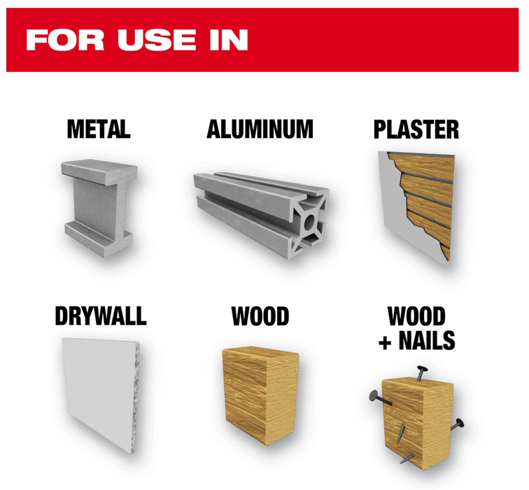 49-22-4702 Milwaukee 12PC QUIK LOK™ HOLE DOZER™ Bi-Metal Kit with PACKOUT™ Compact Organizer