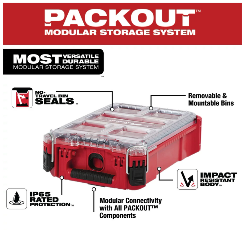 49-22-4702 Milwaukee 12PC QUIK LOK™ HOLE DOZER™ Bi-Metal Kit with PACKOUT™ Compact Organizer