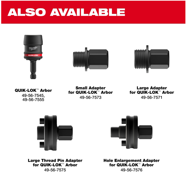 49-22-4702 Milwaukee 12PC QUIK LOK™ HOLE DOZER™ Bi-Metal Kit with PACKOUT™ Compact Organizer