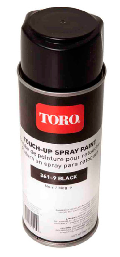 361-9 Toro Black Semi-Gloss Spray Paint