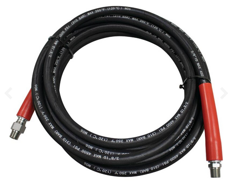 758-700 Stens Pressure Washer Hose (25' Length x 3/8" MNPT x 3/8" MNPT Swivel)