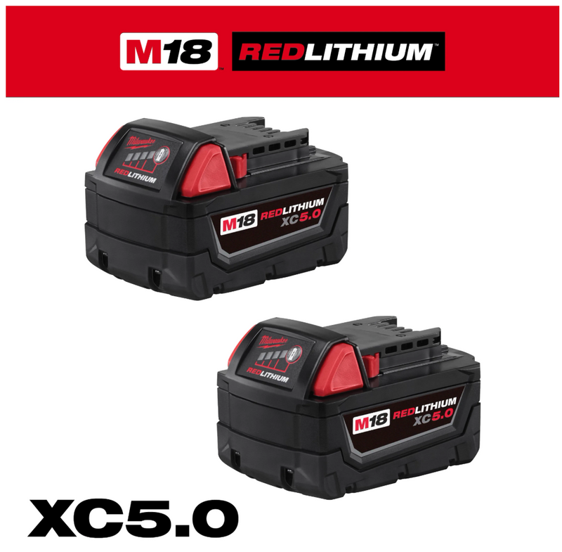 48-11-1852 M18 Milwaukee XC5.0 Battery 2 pack