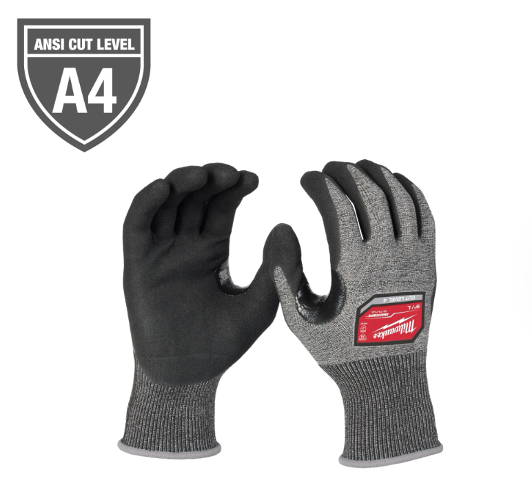 48-73-7143 Milwaukee Cut Level 4 High-Dexterity Nitrile Dipped Gloves (XL)
