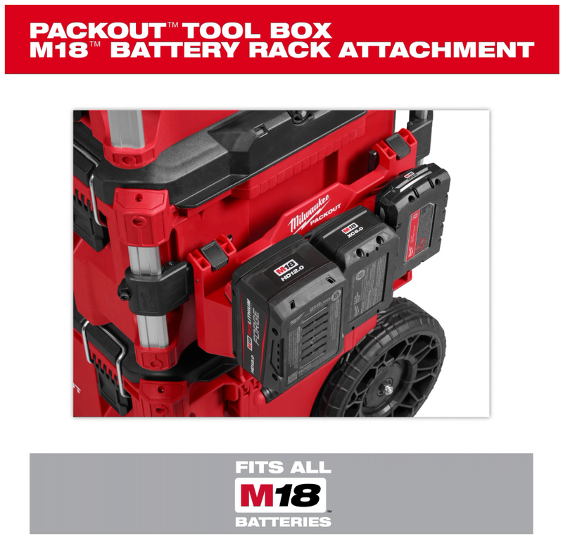 48-22-8603 Milwaukee PACKOUT™ Tool Box M18™ Battery Rack Attachment