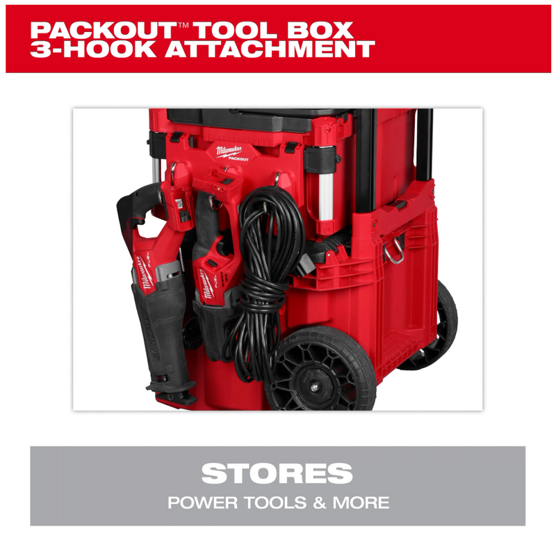 48-22-8606 Milwaukee PACKOUT™ Tool Box 3-Hook Attachment