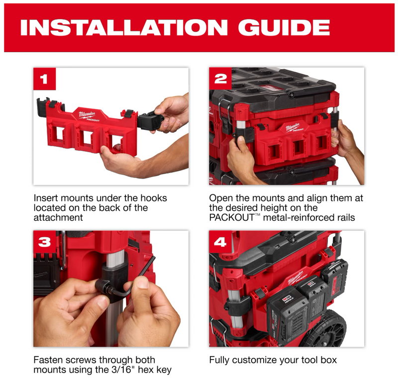48-22-8605 Milwaukee PACKOUT™ Tool Box Tray Attachment