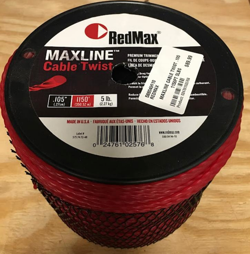 588049610 RedMax Cable Twist Trimmer Line [.105" / 5lbs / 1,150ft Spool]