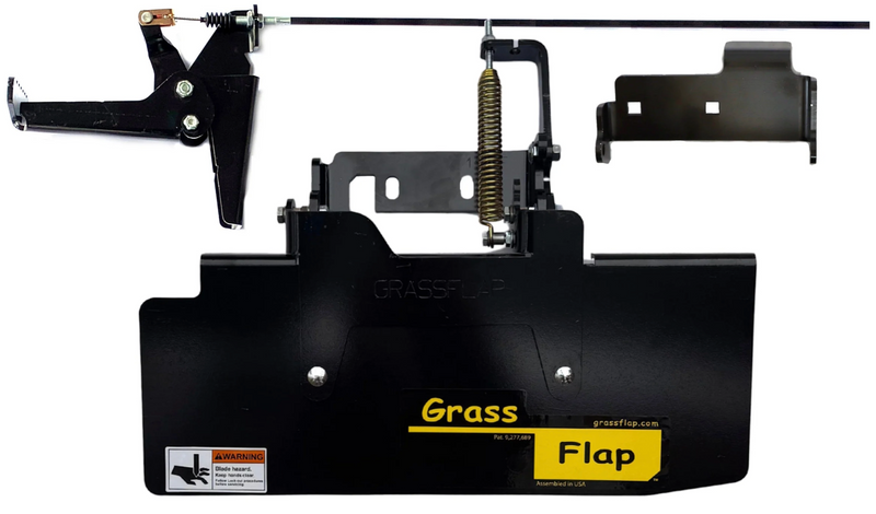 412TM70-6-A3 GrassFlap Chute Blocker with Steel Blocker Plate and 6 Pedal Includes No-Drill Mount & Pedal Mounting Plate