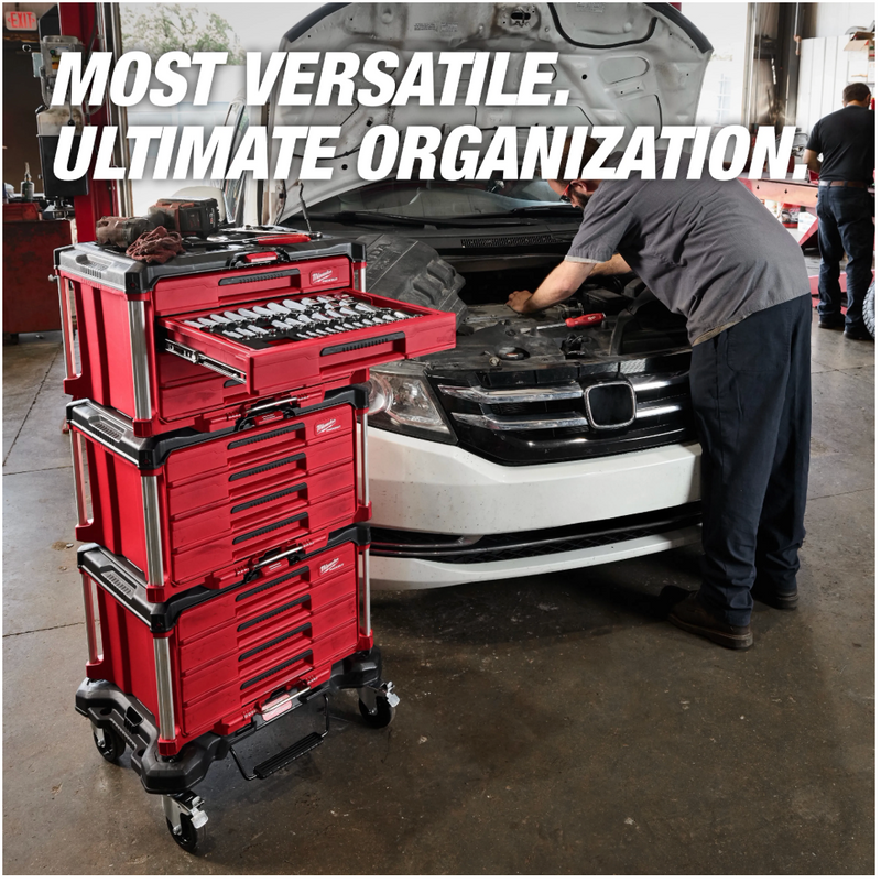 48-22-9493 Milwaukee 64pc. Hand Tool Set with PACKOUT™ 4 Drawer Tool Box