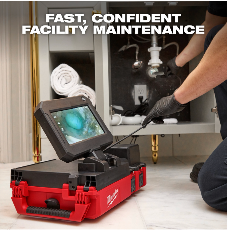 3154-20 Milwaukee M12 75' Drain Camera w/ PACKOUT Compatibility