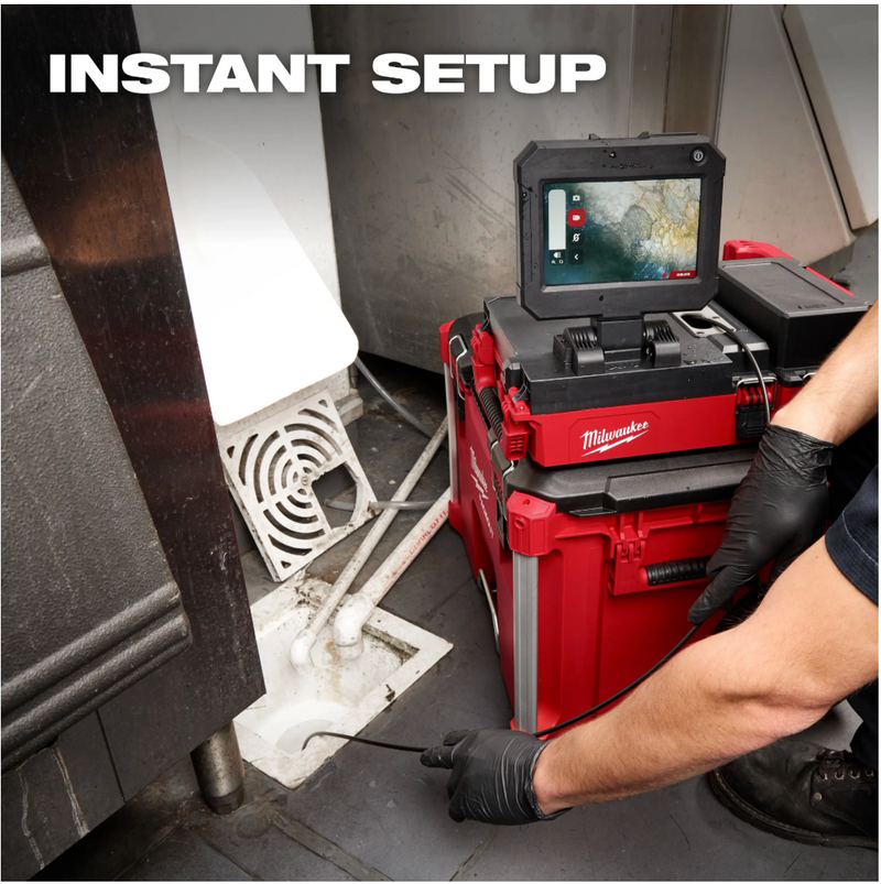 3154-20 Milwaukee M12 75' Drain Camera w/ PACKOUT Compatibility