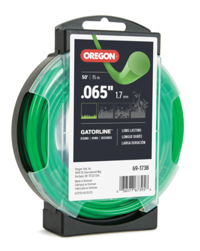 69-173B Oregon .065 Trimmer Line (Gatorline, Round - 50ft Donut)