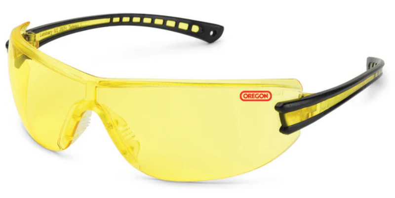 42-143 Oregon Eyewear Black w/ Amber Lens Glasses (19GB75)