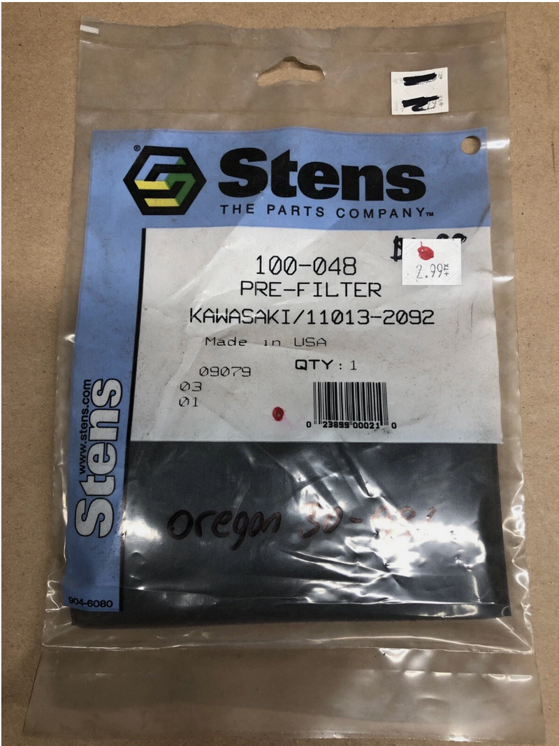 100-048 Stens Pre Filter