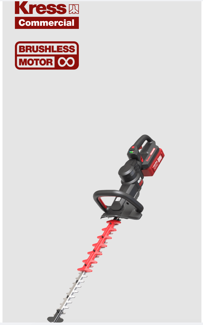 KC201.9 Kress Commercial 60V 25-inch Hedge Trimmer