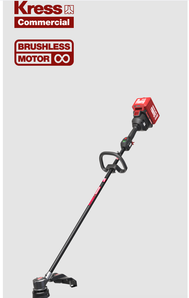 KC110.9 Kress Commercial 60V 16.5-inch Front Motor Line Trimmer
