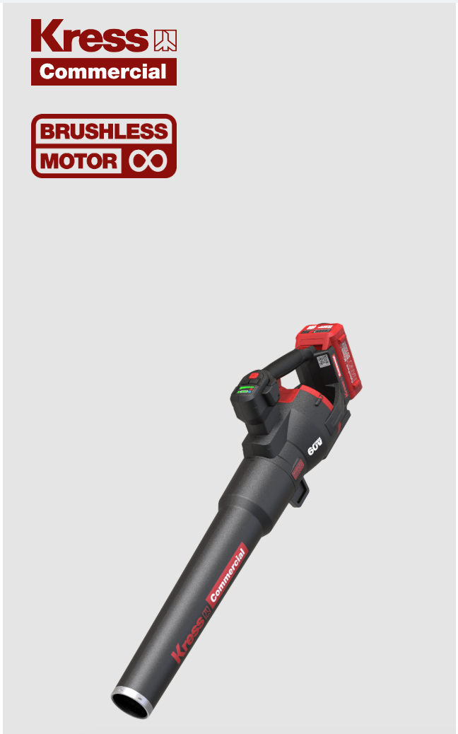 KC510.9 Kress Commercial 60V 22N  Handheld Blower
