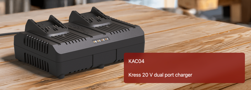 KAC04 Kress 4-Amp Dual Port Charger