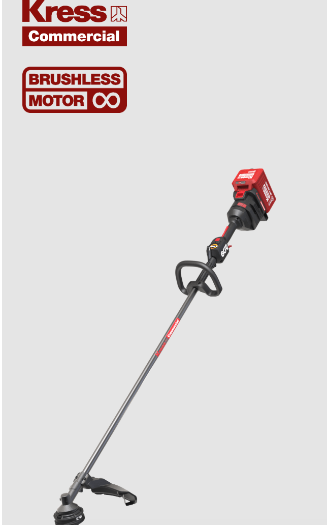 KC100.9 Kress Commercial 60V 16.5-inch Line Trimmer