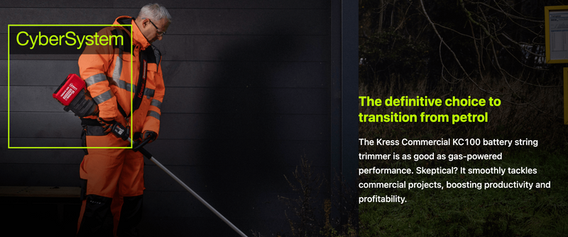 KC100.9 Kress Commercial 60V 16.5-inch Line Trimmer