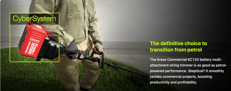 KC120.9 Kress Commercial-Grade 60 V Multi-Attachment String Trimmer