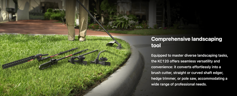 KC120.9 Kress Commercial-Grade 60 V Multi-Attachment String Trimmer