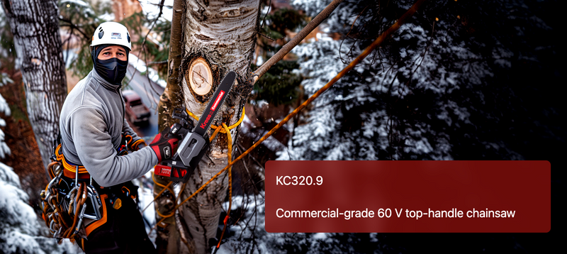KC320.9 Kress Commercial-Grade 60 V 14"Ttop-Handle Chainsaw