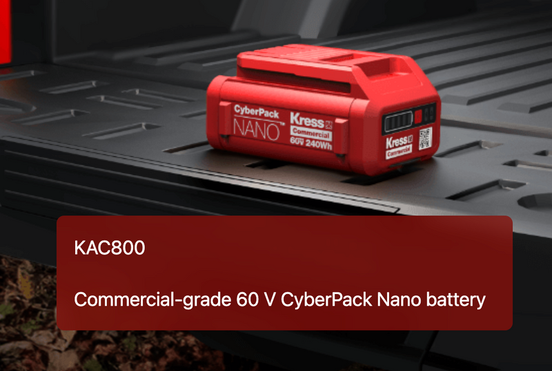 KAC800 Kress Commercial-Grade 60V 4.0Ah 240Wh CyberPack Nano Battery
