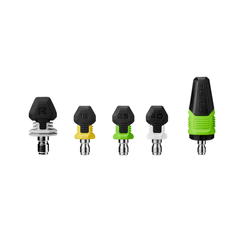 ANK3200 EGO High pressure washer nozzle kit (Turbo+15°+25°+40°+Rinse nozzle)