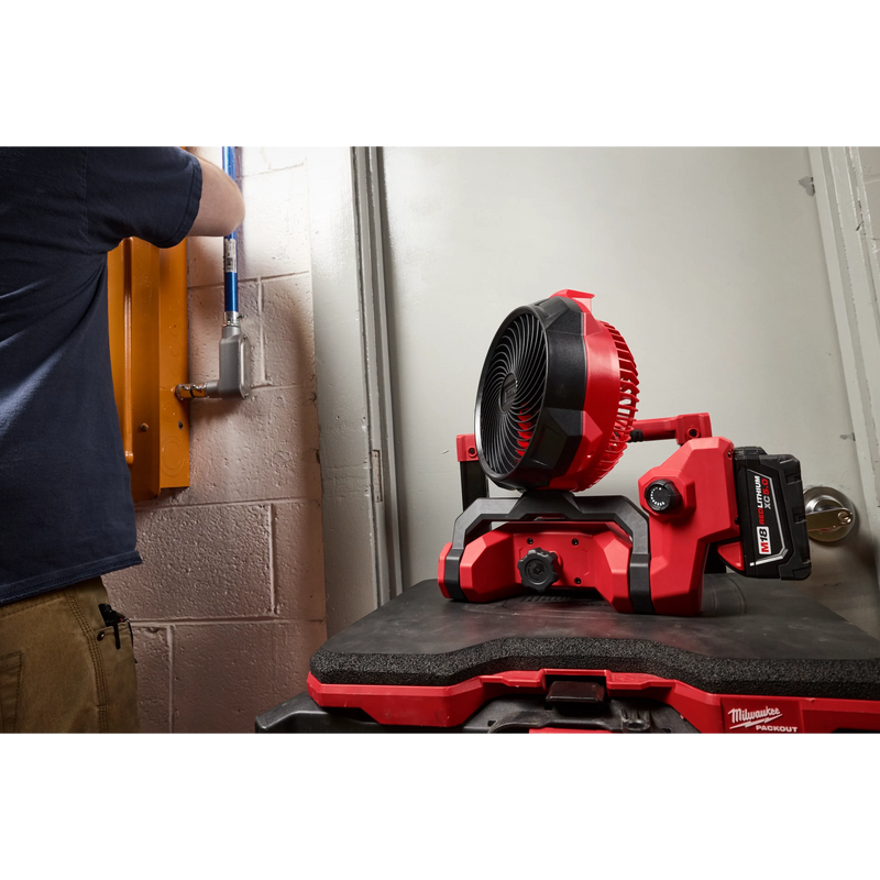 0817-20 Milwaukee M18 18-Volt Lithium-Ion Brushless Cordless Scissor Lift Fan (Tool-Only)