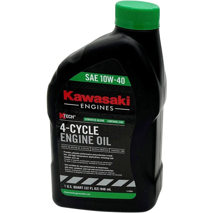 99969-6296 Kawasaki KTech 10W-40 4-Cycle Engine Oil (1 Quart)