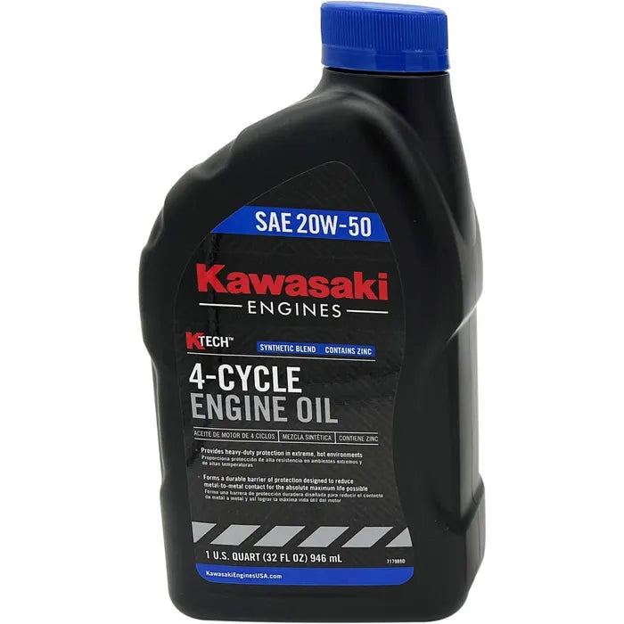 99969-6298 Kawasaki KTech 20W-50 4-Cycle Engine Oil (1 Quart)