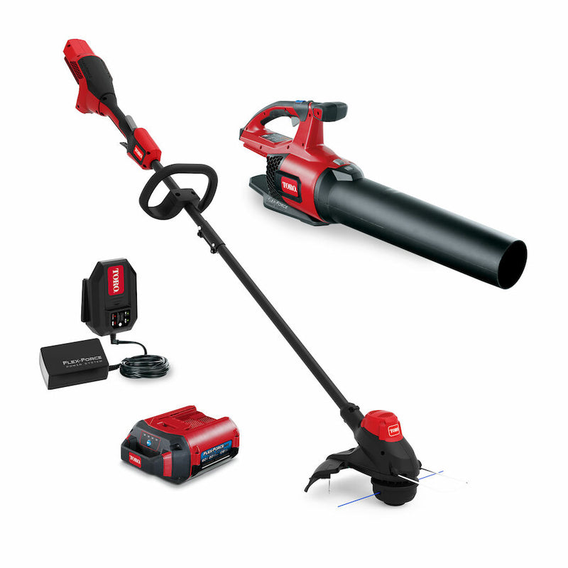 String Trimmer / Blower Kit Toro 60V 2ah Battery Charger Included